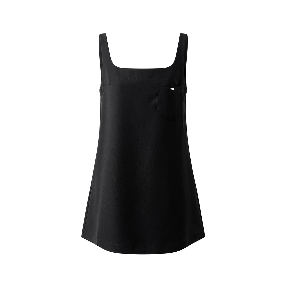 MoodBerry Minimalist Solid Loose Cami Dress Set Tee
