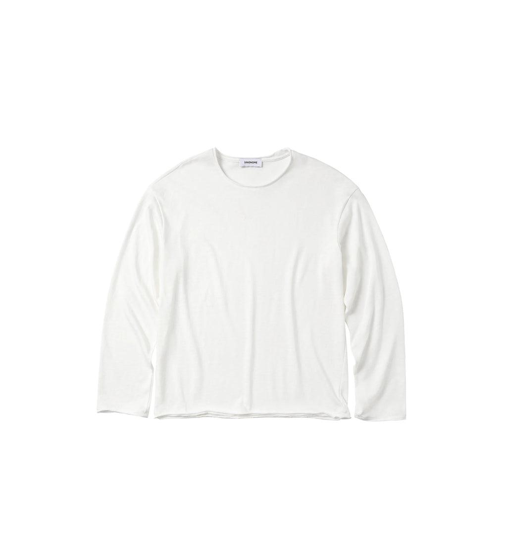 SINONOME Linen-Blend UPF + Relaxed Long-Sleeve Tee