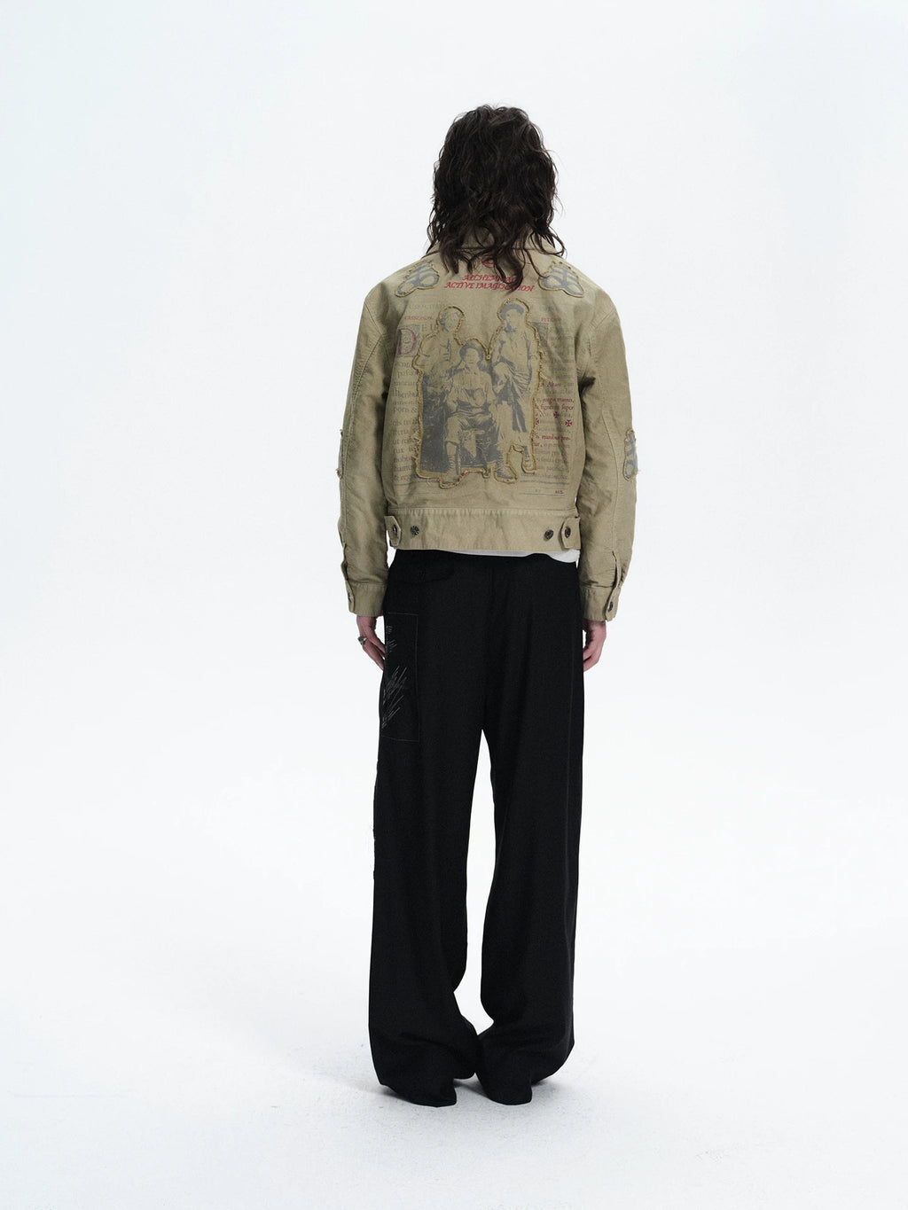 RICHILL French Imported Khaki Two-Pocket Zip Jacket
