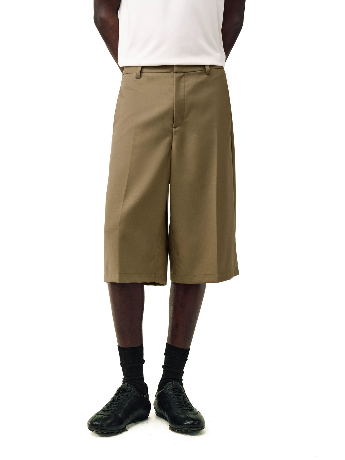 NONRADICAL Wool Straight-Leg Wrinkle-Resistant Capri Pants