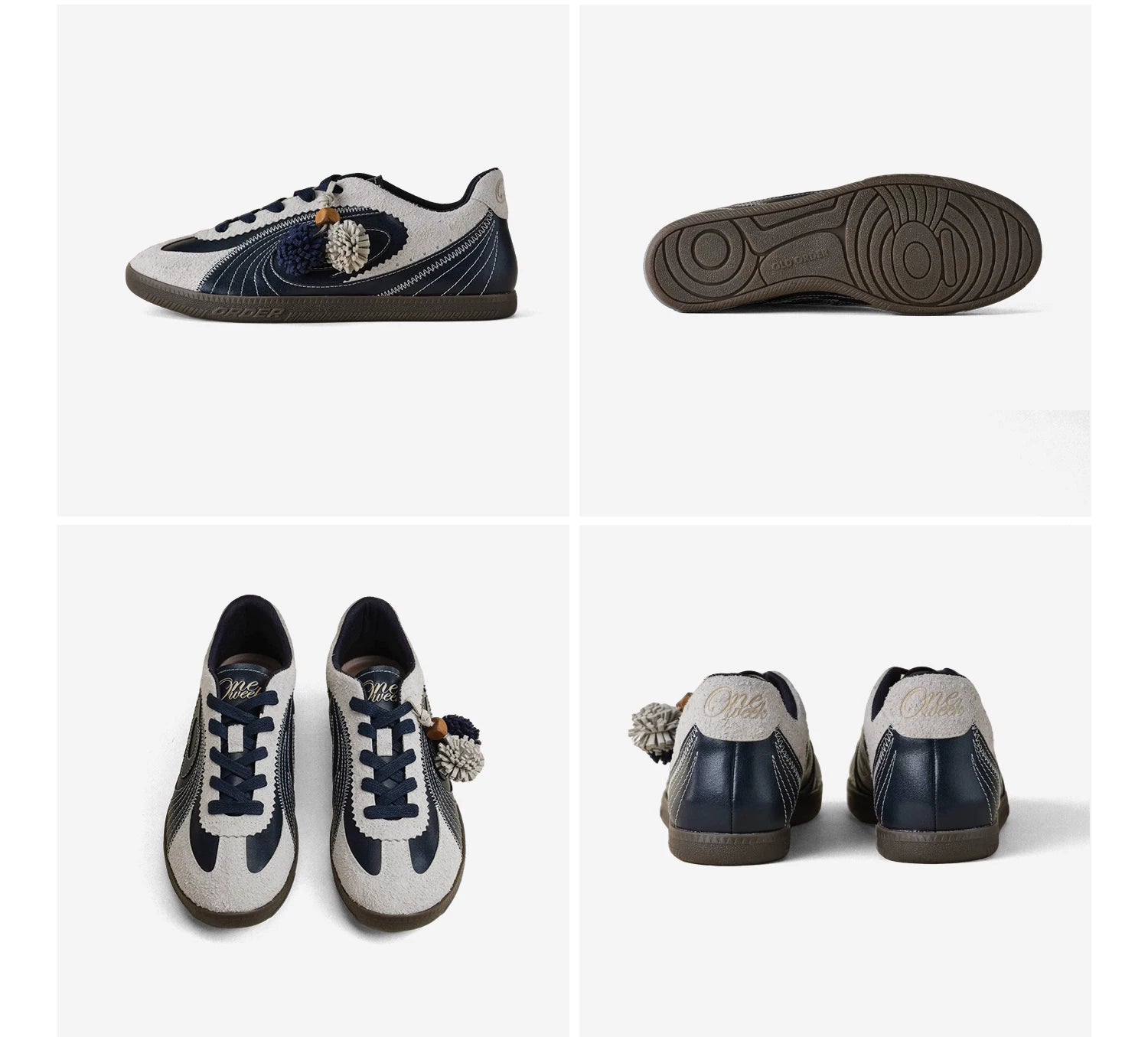OLD ORDER Suede Thin Sole German Training Sneaker