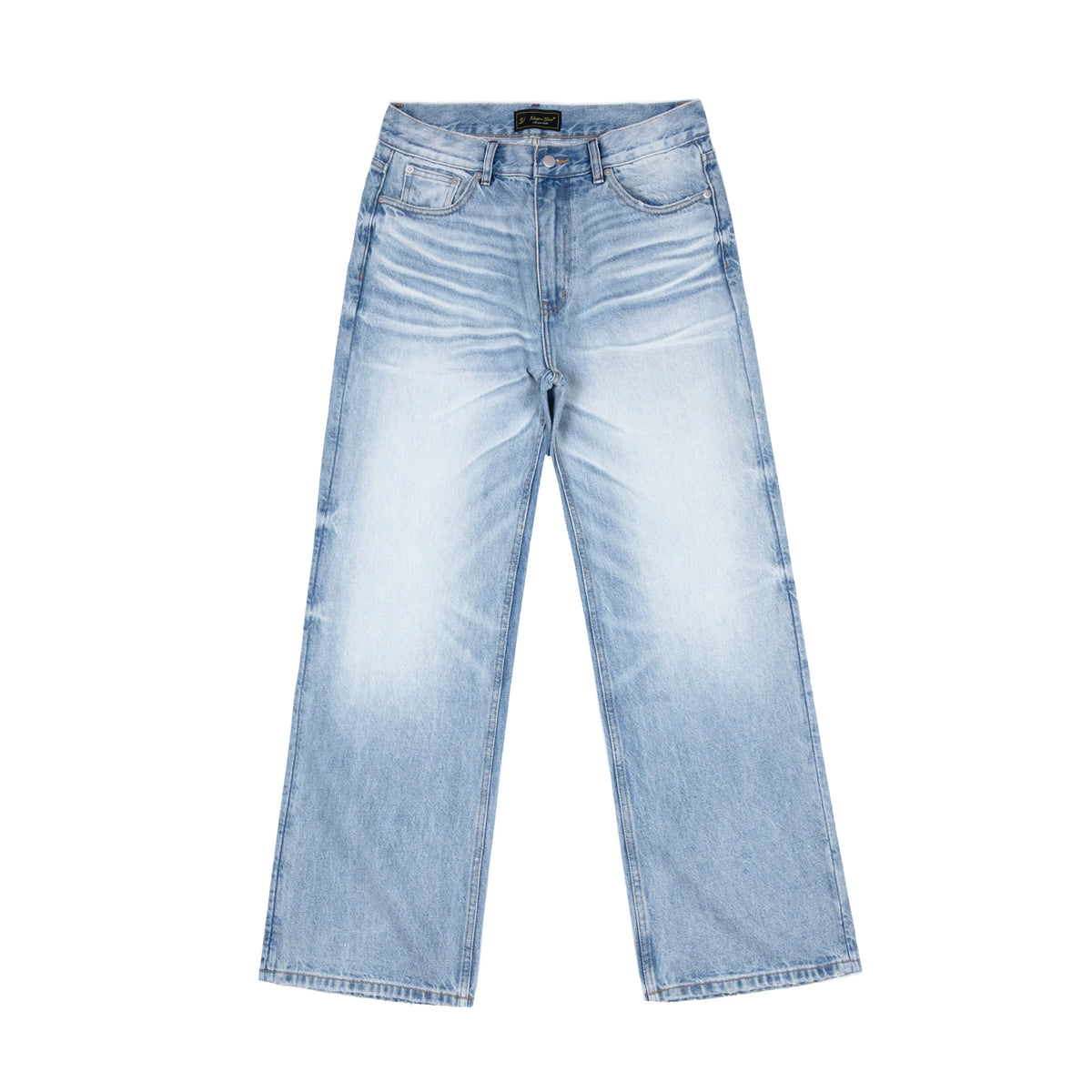 VOWPROGRESS Cowboy King Micro-Flare Whiskered Relaxed Jeans