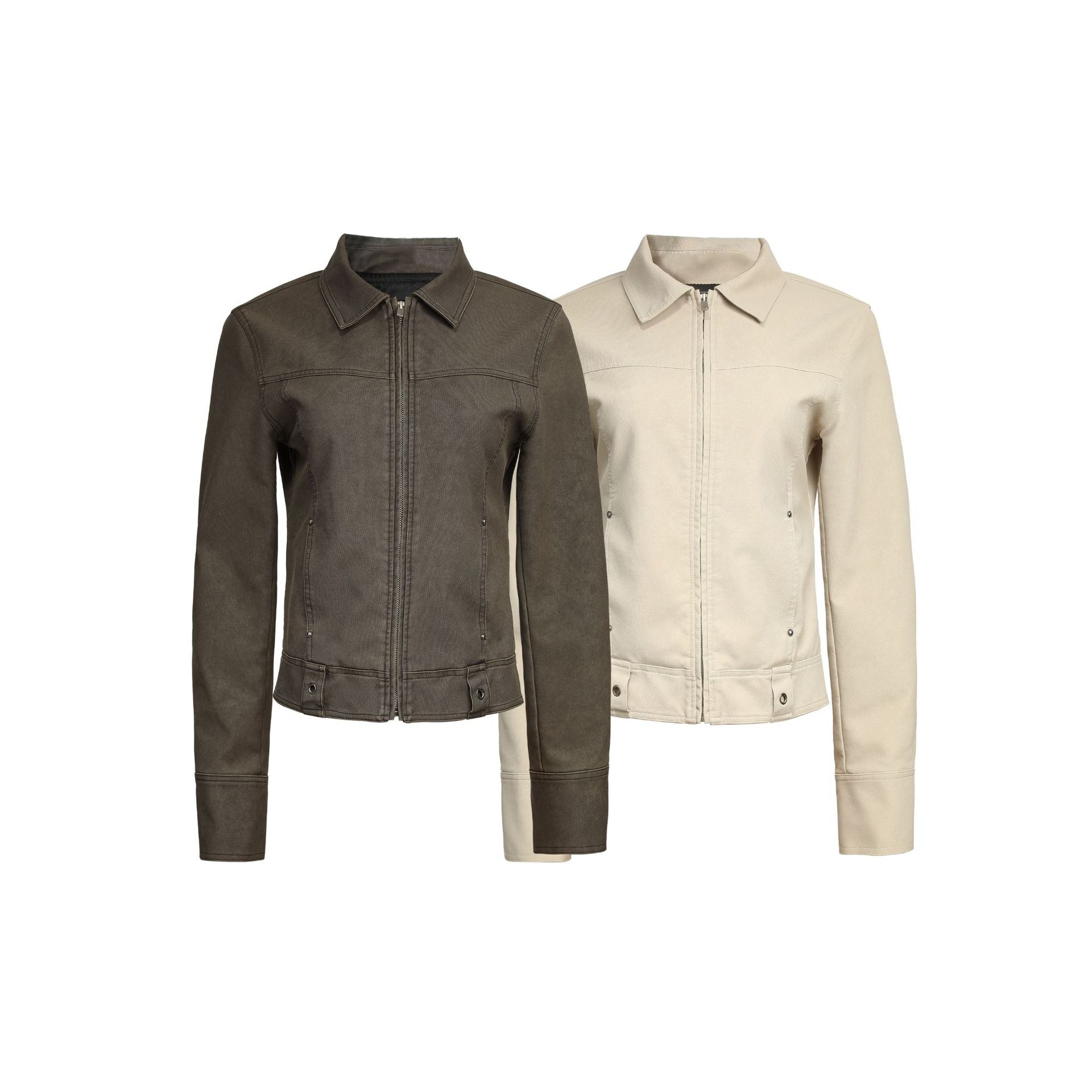 CHANYOOU Retro Short Slim and Thin Lapel Jacket