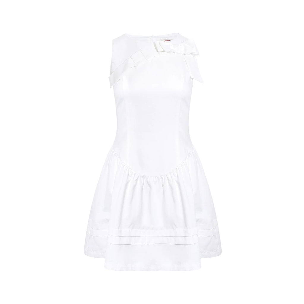 Wildberry White A-Line High-Waist Slip Dress