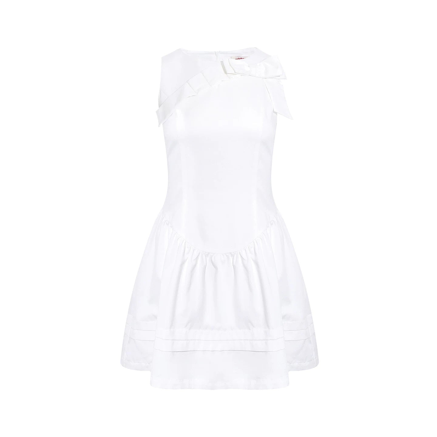 Wildberry White A-Line High-Waist Slip Dress