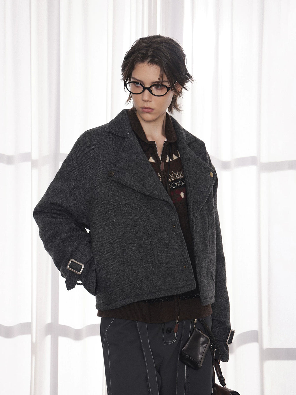 ANTSSTNA Loose Padded Woolen Jacket
