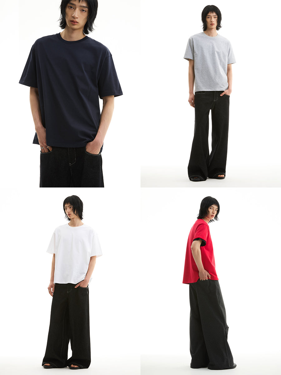 FUNKYFUN 2025SS five-color pure cotton 230g loose Tee