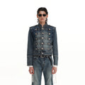 INTERLINKED 14oz Wrinkle-Resistant Cropped Denim Jacket