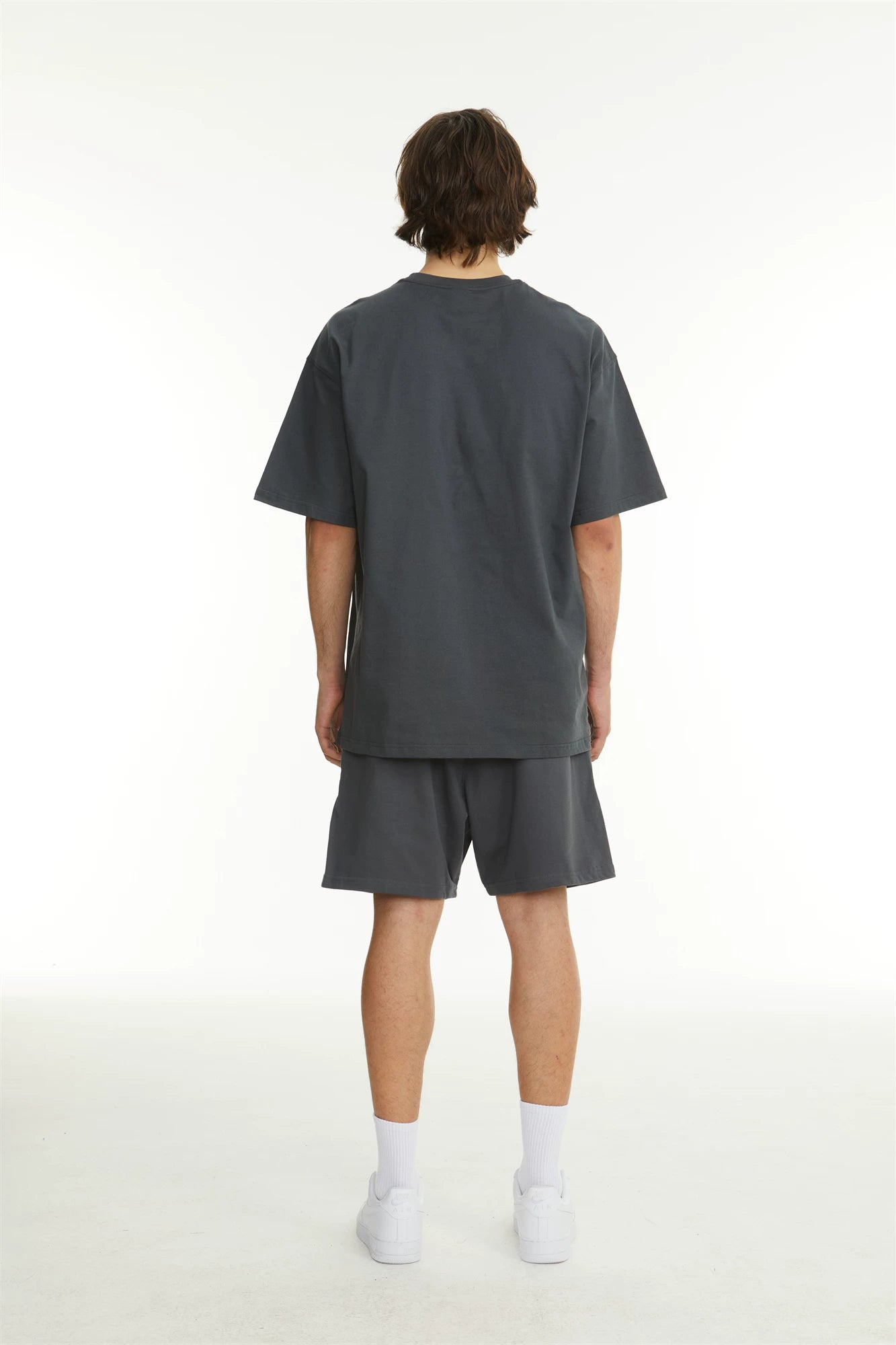 Blank: Map Oversized Small Neckline Casual Tee