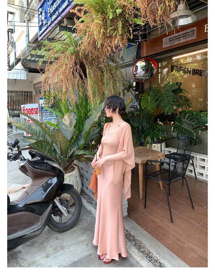 KELIFAN Retro Temperament Slim-fitting High-waisted Skirt