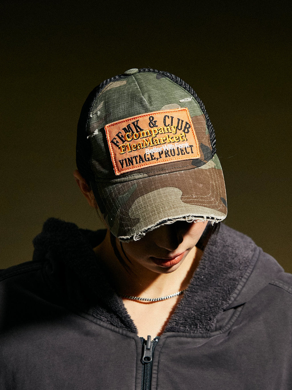 Fleamarket Vintage Alphabet Embroidered Baseball Cap