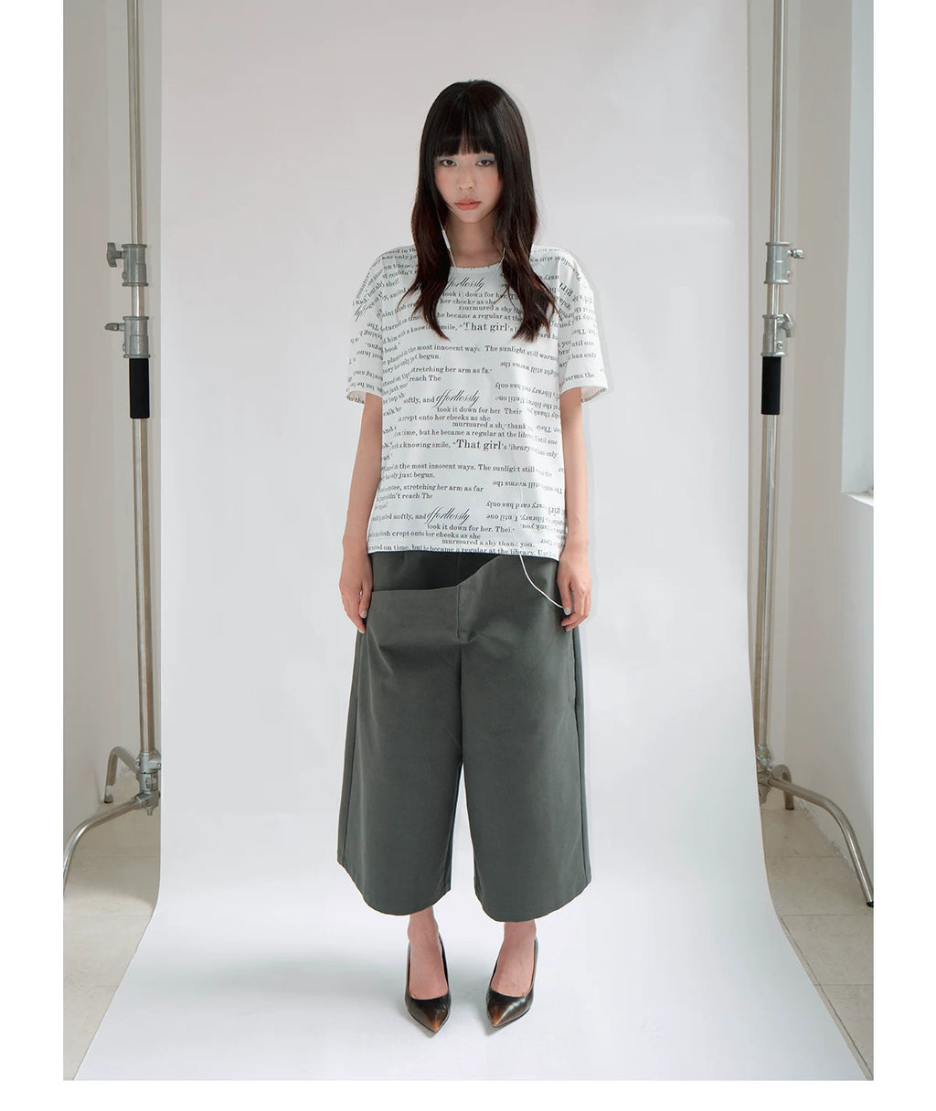 FUNKYFUN Layered 3D Architectural Relaxed Fit Shorts