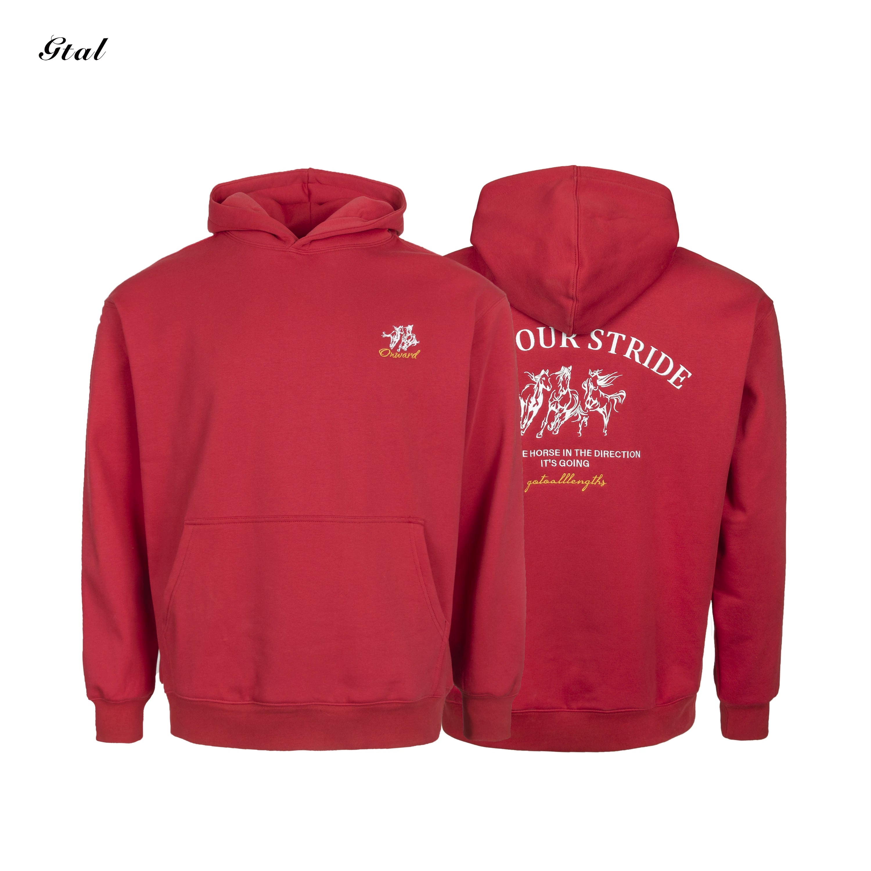 GTAL Hooded Embroidered Fleece Sweater
