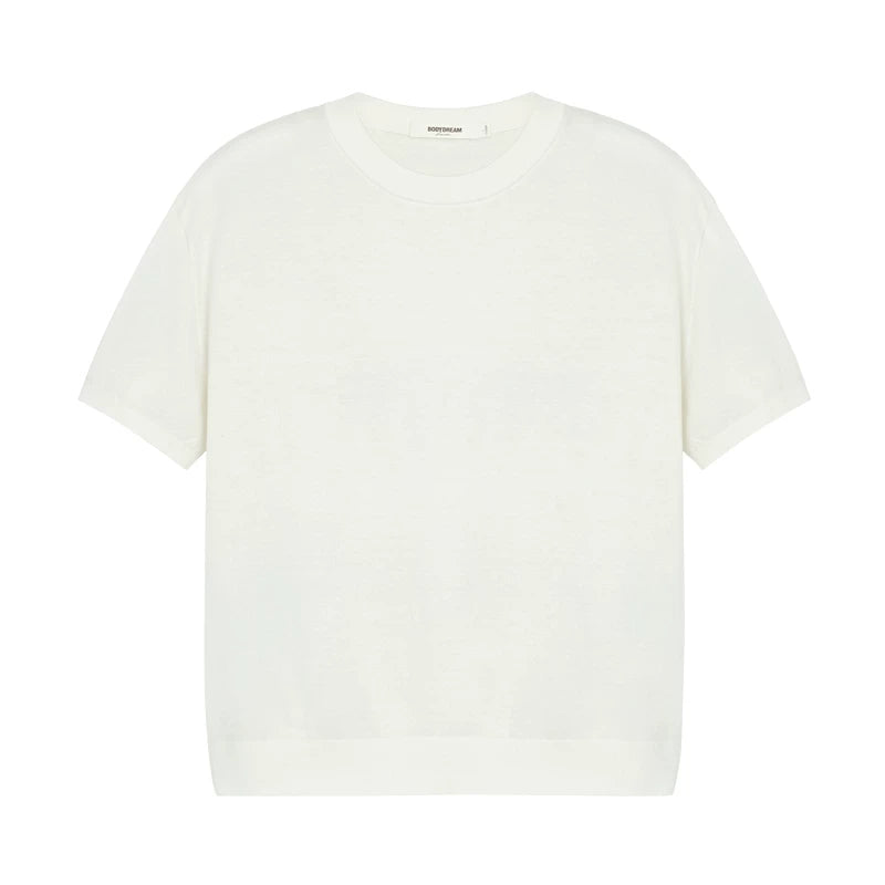 BODYDREAM Merino Wool Muscle-Enhancing Shoulder-Widening Knit Tee