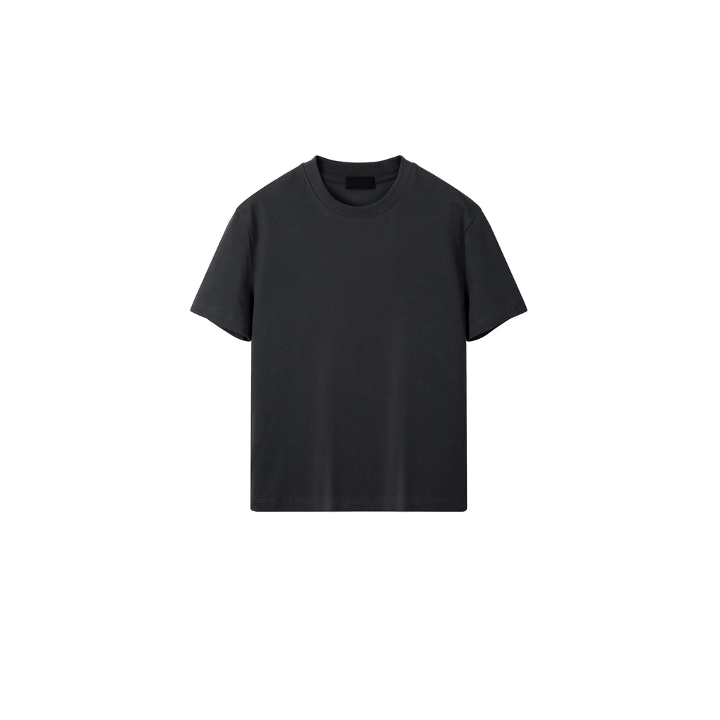 PLUS NO LOGO Casual Front Shoulder Short Sleeve Fitness Tee
