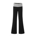 11KN women Low Waist Micro-pull Yoga Casual Pants 95% Cotton