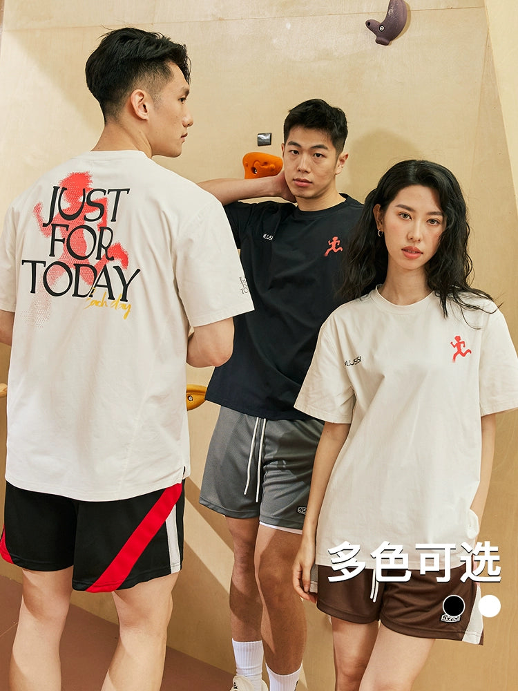 LUSHISI Moisture Wicking Exercise Short Tee