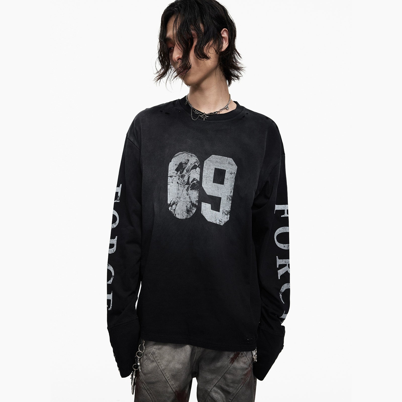 Chanyoou Breasted Crew Neck Sweater