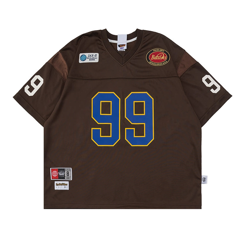 Battles Vintage Stitching Embroidery Print Tee