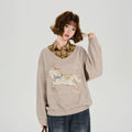 Girlyhalo Fake Two-piece Casual Versatile Knitted Sweater
