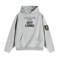 Loopsoon Letter Badge Print Loose Hoodie