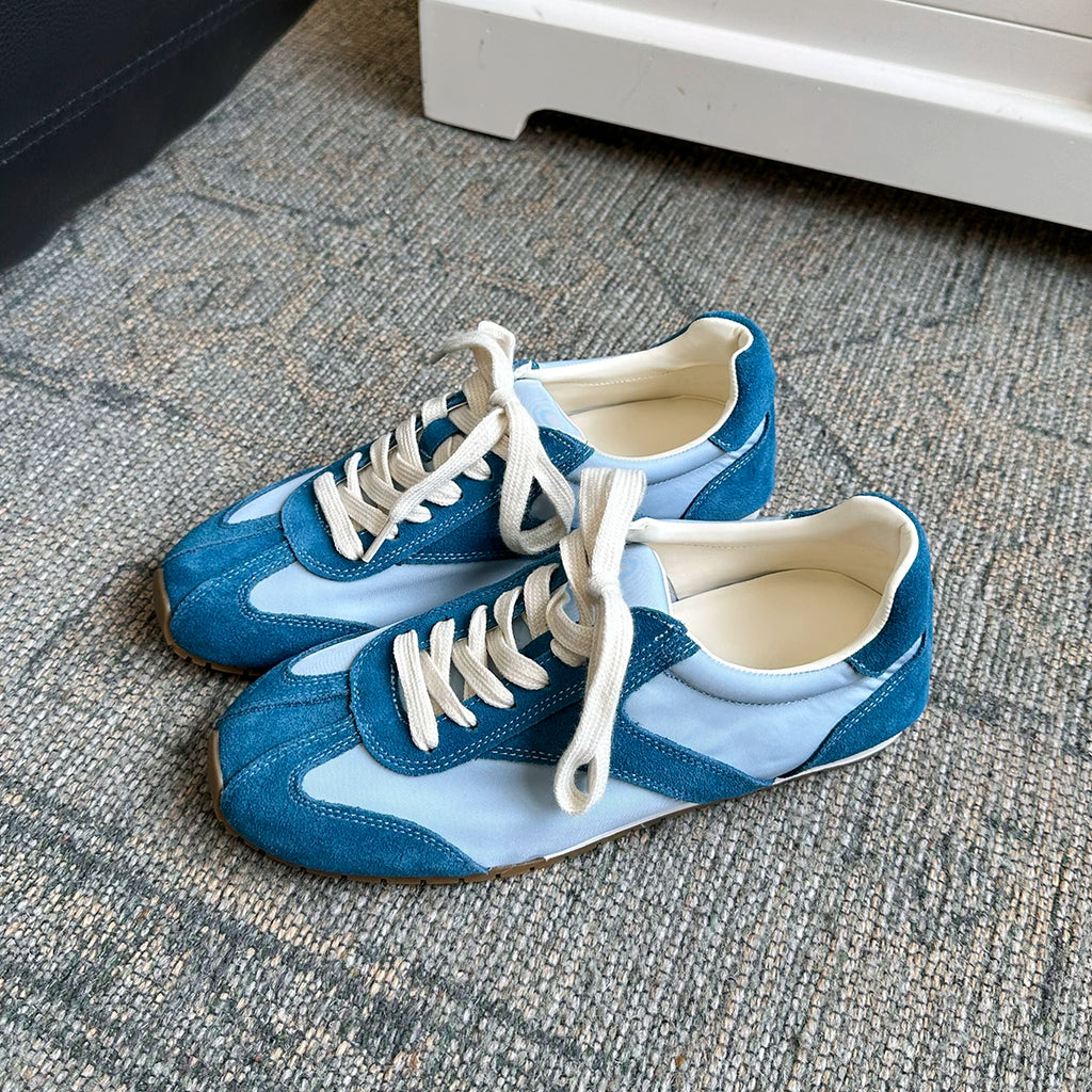 Lidaren Produced Suede Lace-Up Round-Toe Derby