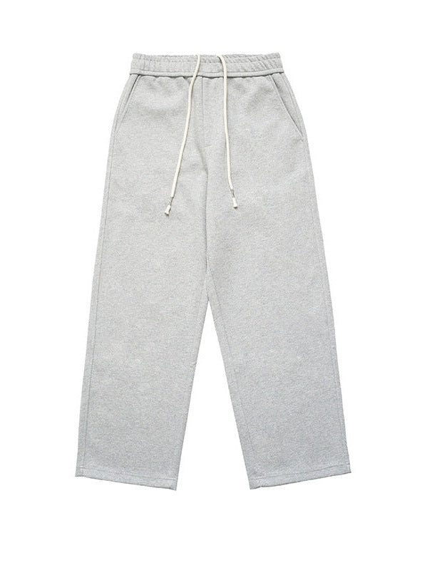 UNF Comfortable Lazy Loose Pendant Knitted Straight Scimitar Sweatpants