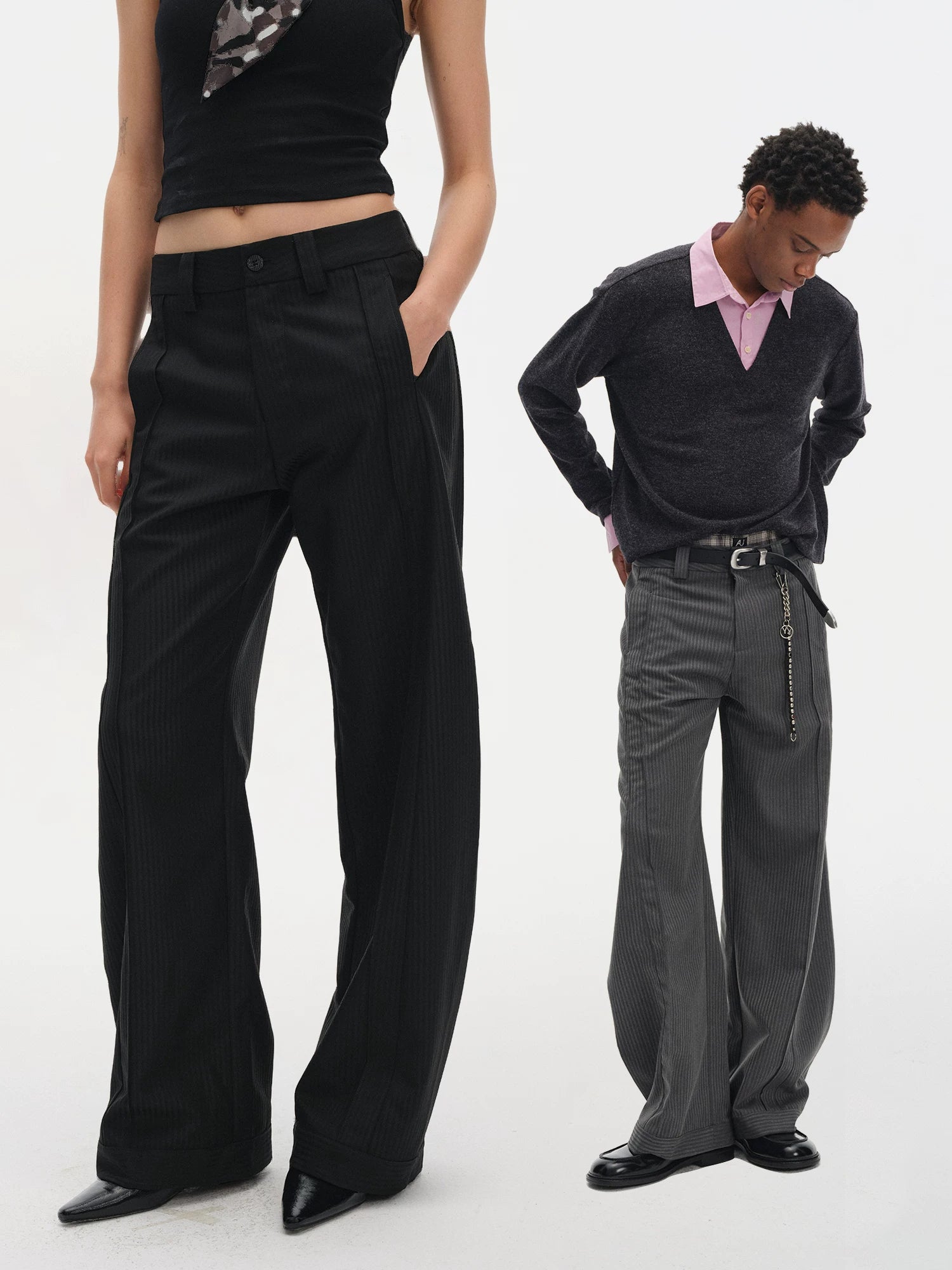 DIMC Pinch Pleated Casual Versatile Trousers