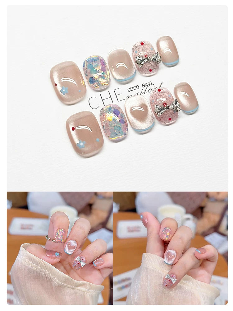CoCo Handmade Blush Ombre Short Nails