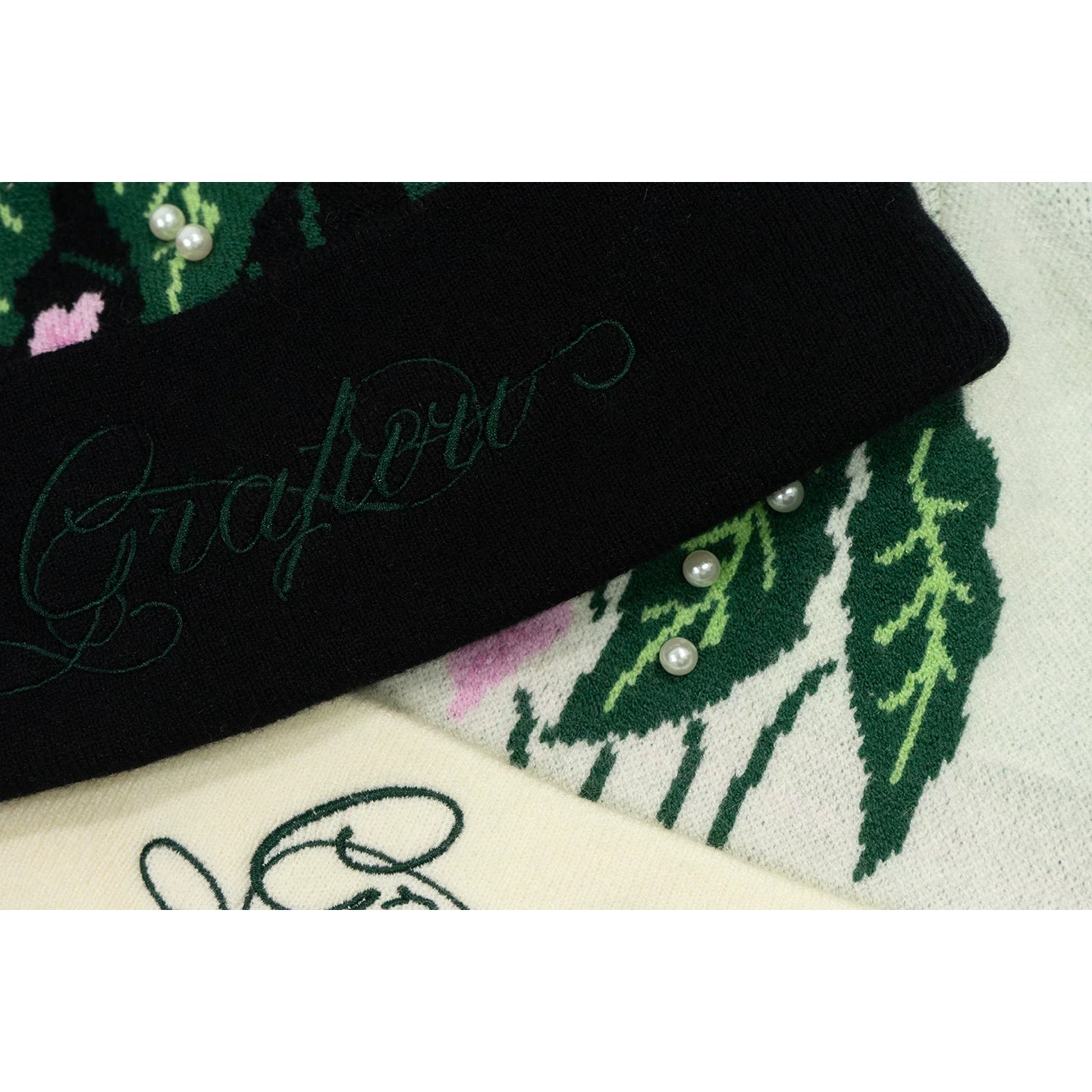 GRAF Pearl Embroidered Beanie