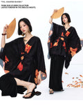 YEDM Goldfish Print Drop-Shoulder Wrap Top