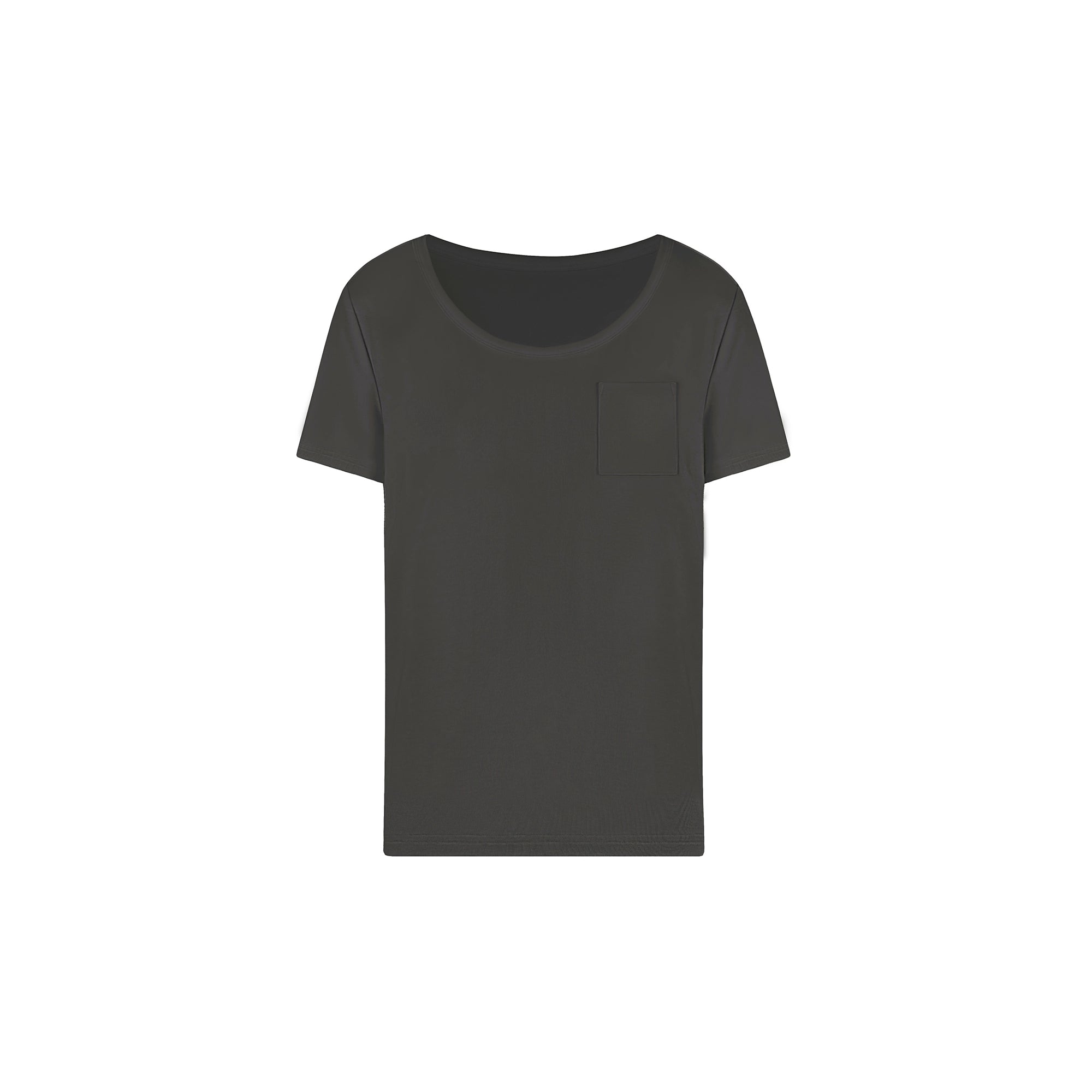 Jim Kennet Cool Big Round Neck Low Chest Loose Tee