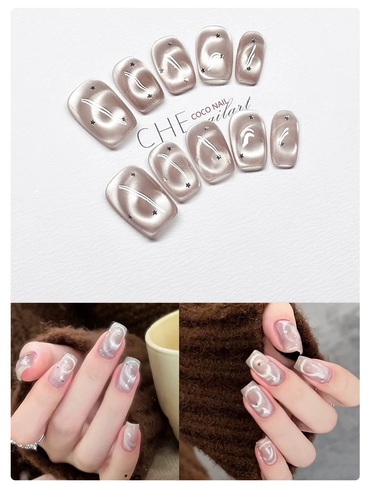CoCo Light Luxury Premium Handmade Nail Art Wear Nail Art