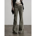 INDULGE Rust Lyocell Blend Wrap Deconstructed Flare Jeans