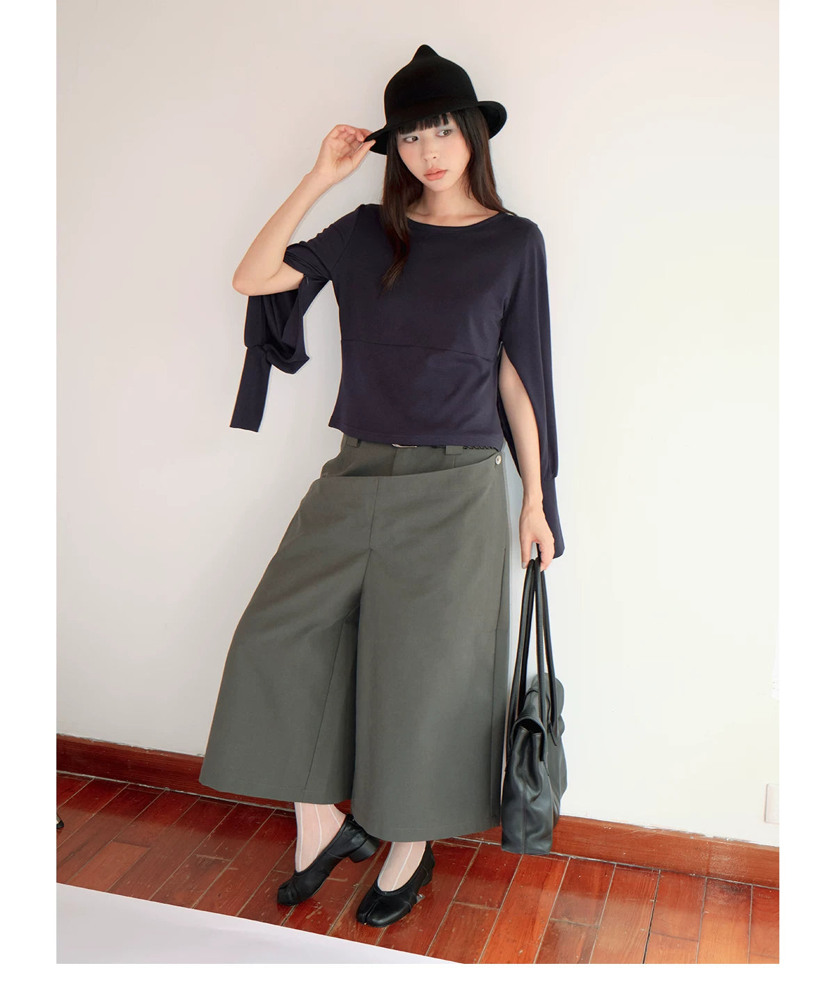 FUNKYFUN Layered 3D Architectural Relaxed Fit Shorts