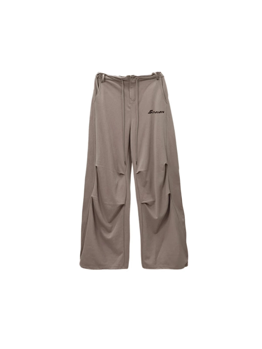 SAMUSAN Pleated Waist Loose Wide-leg Pants