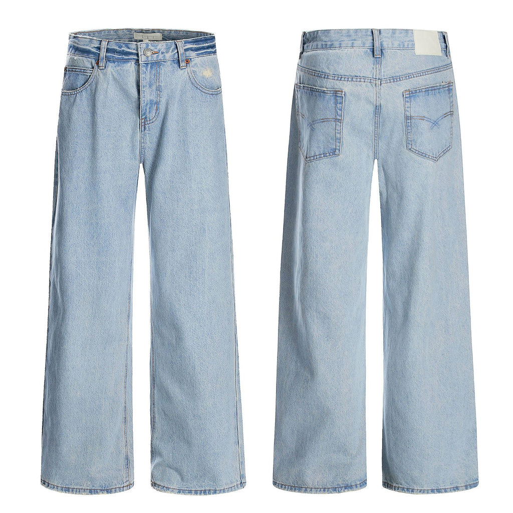 11KN Loose Straight Wide Leg Casual Pants