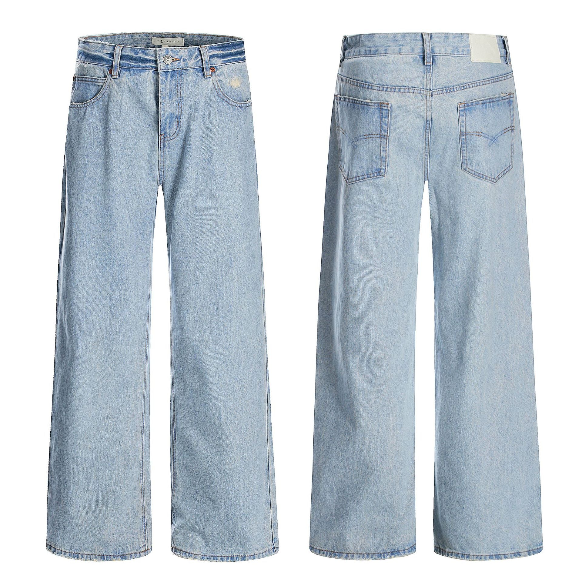 11KN Loose Straight Wide Leg Casual Pants
