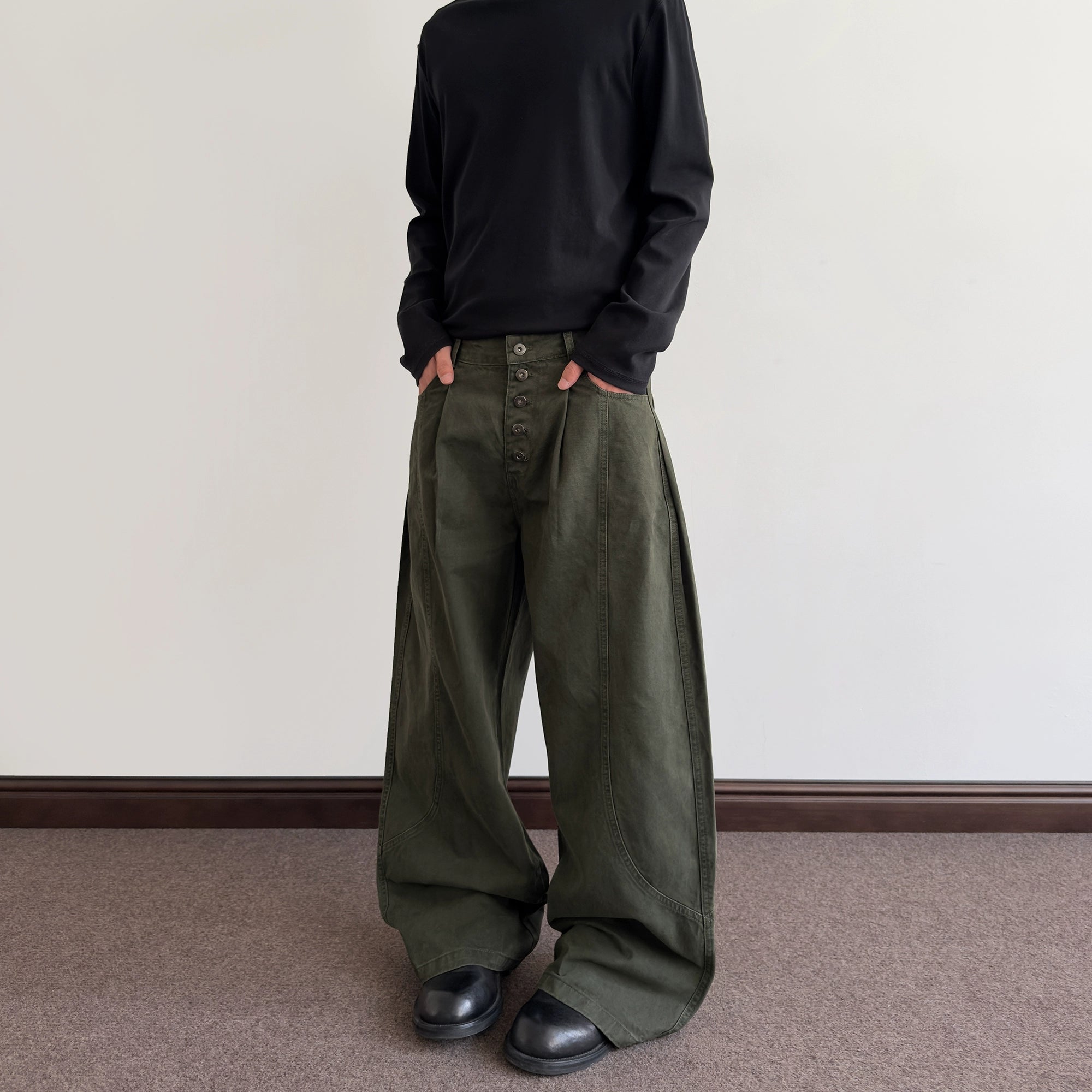 A PUEE Vintage Breasted Scimitar Overalls