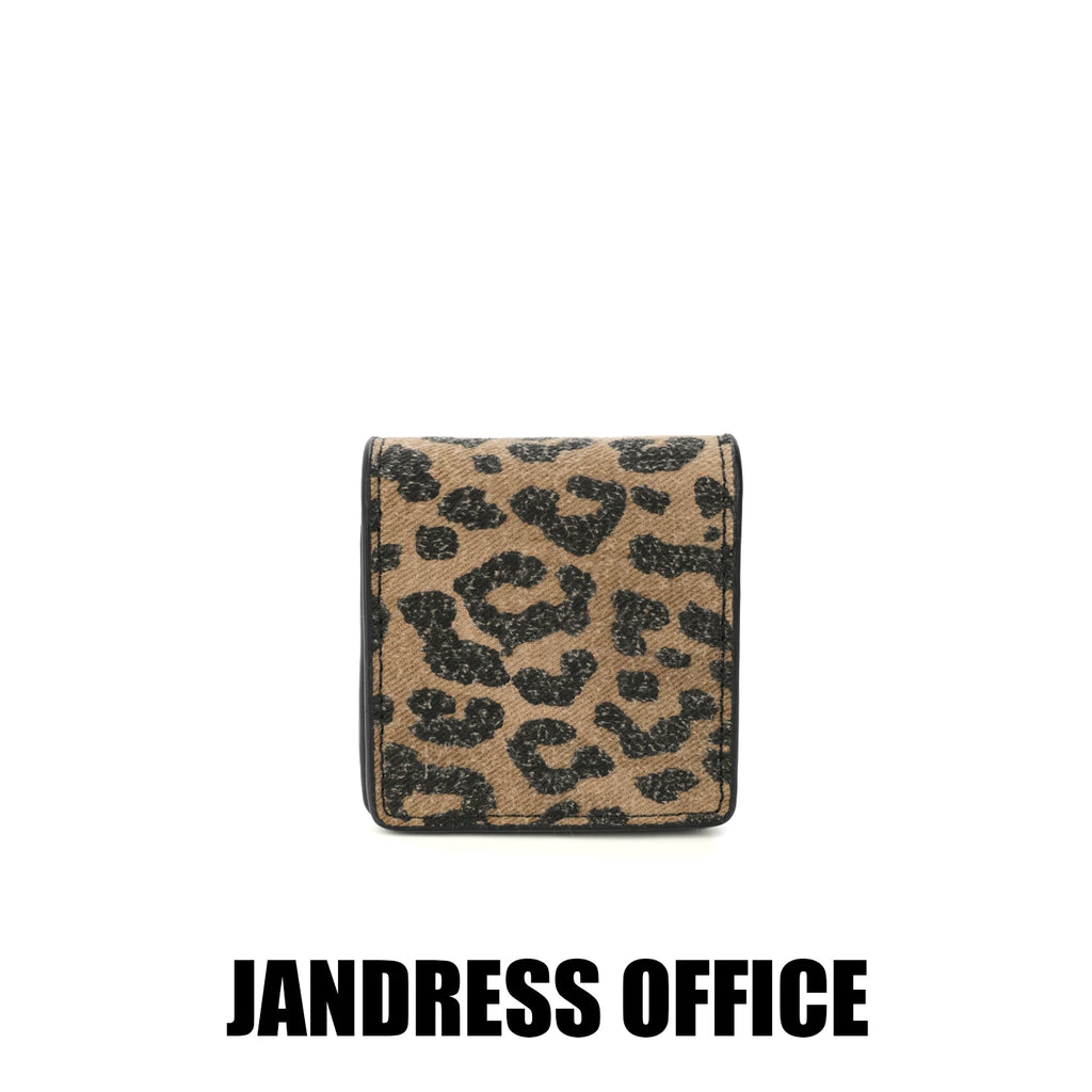 JANDRESS Zip-Top Faux Leather Chain Crossbody Bag