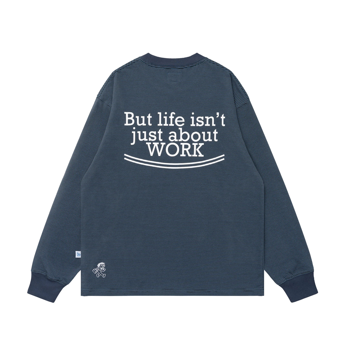 BENT IDEA "Don't Wanna Work" Breathable Oversized Long-Sleeve Tee