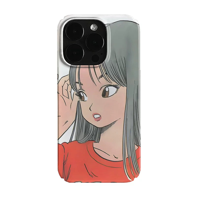Pbcase Retro Beautiful Girl Two-dimensional Apple Phone Case