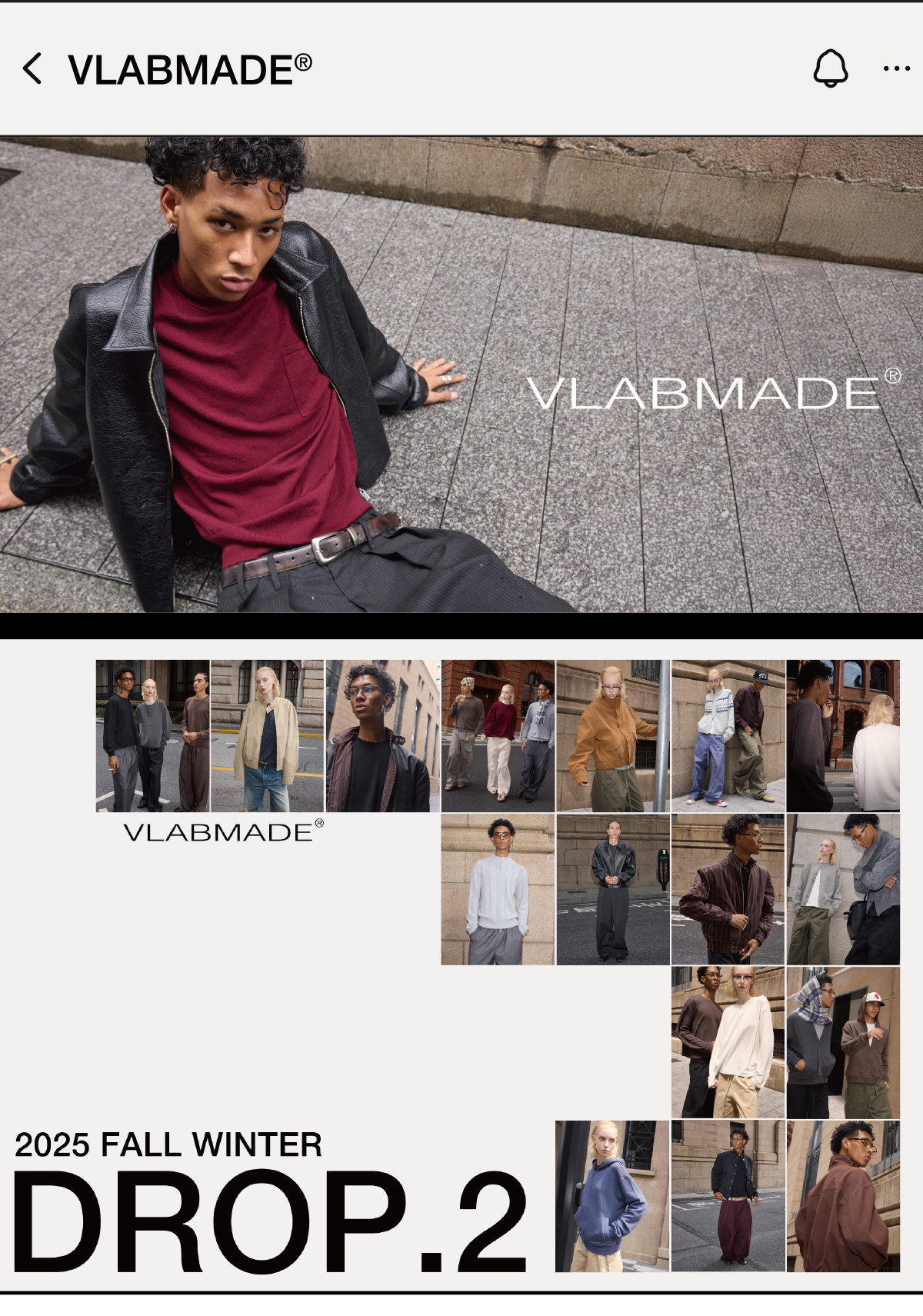 VLABMADE Vintage Slack Simple Zip Hooded Sweater