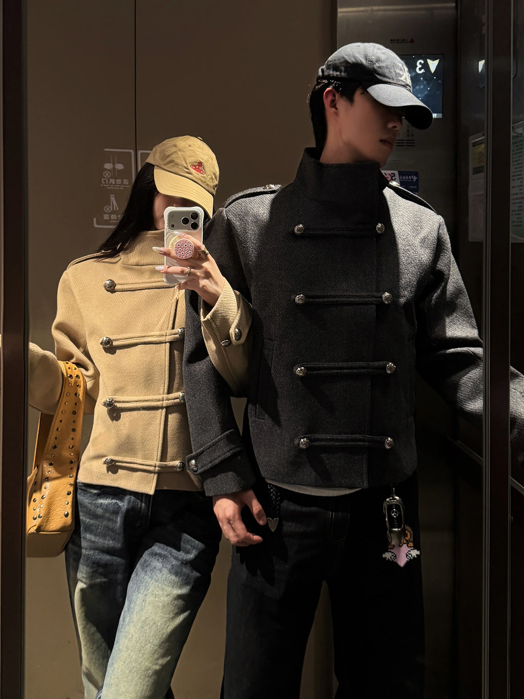 Stay the Night Napoleon 400g Stand-Collar Coat