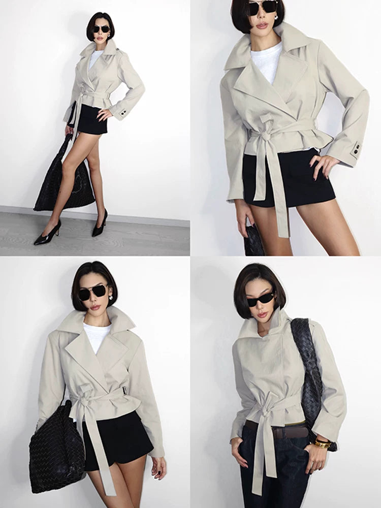 VanessaLab Strap-down Trench Coat