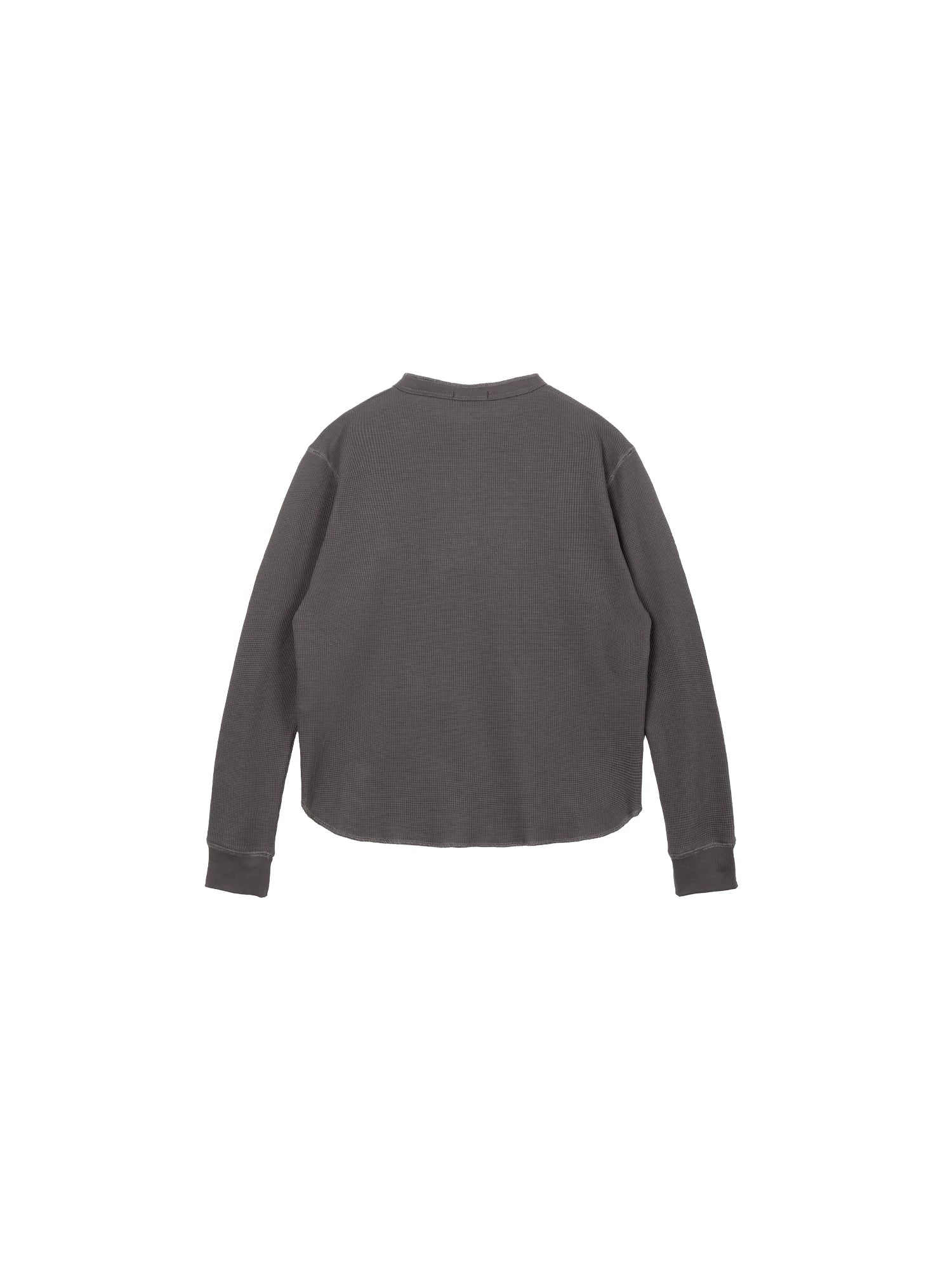Plus No Logo Casual Henley Long Sleeve