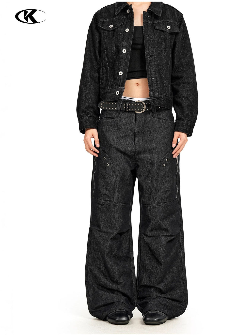 11KN Vintage Loose Versatile Wide Leg Straight Pants