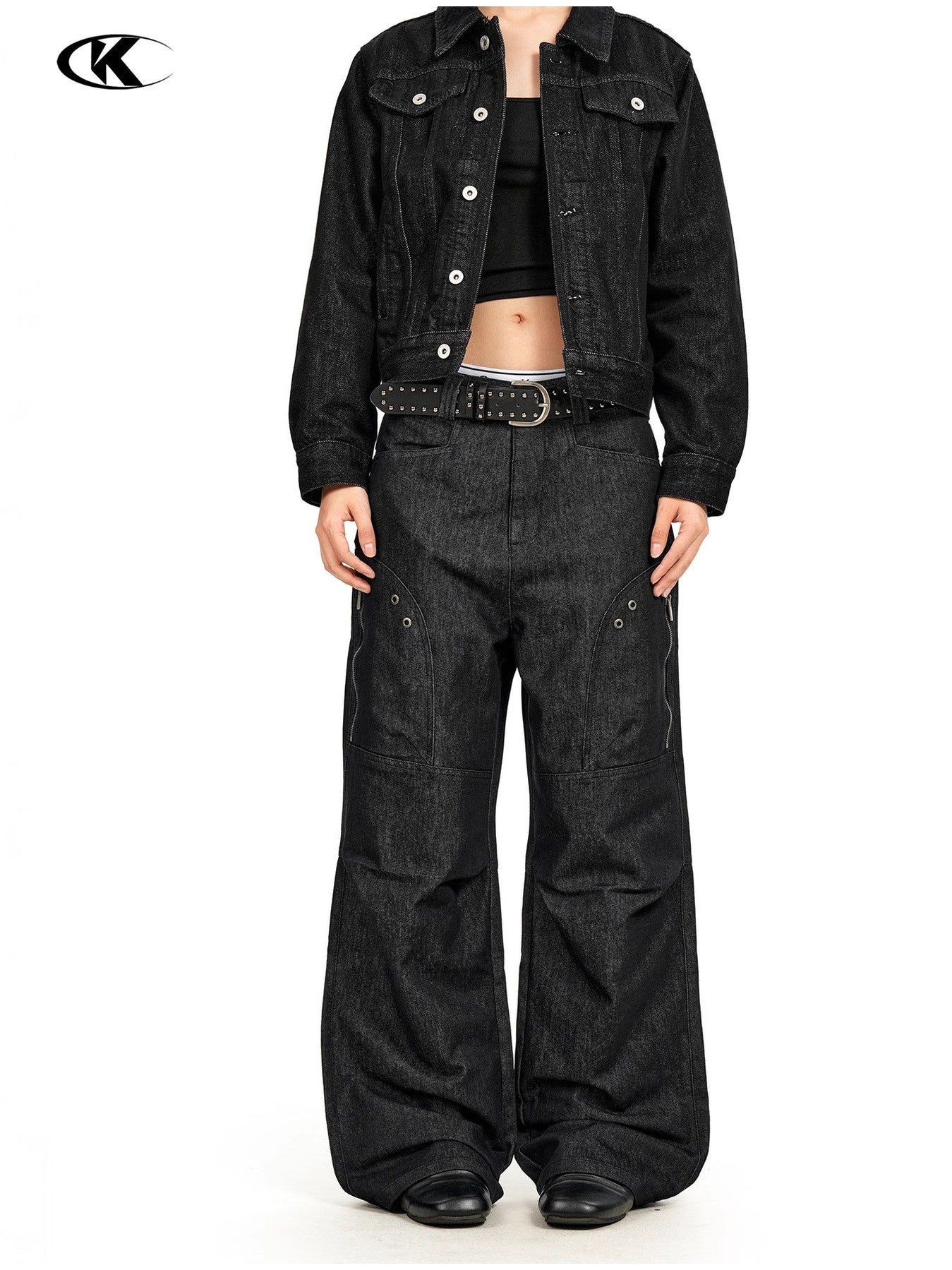 11KN Vintage Loose Versatile Wide Leg Straight Pants