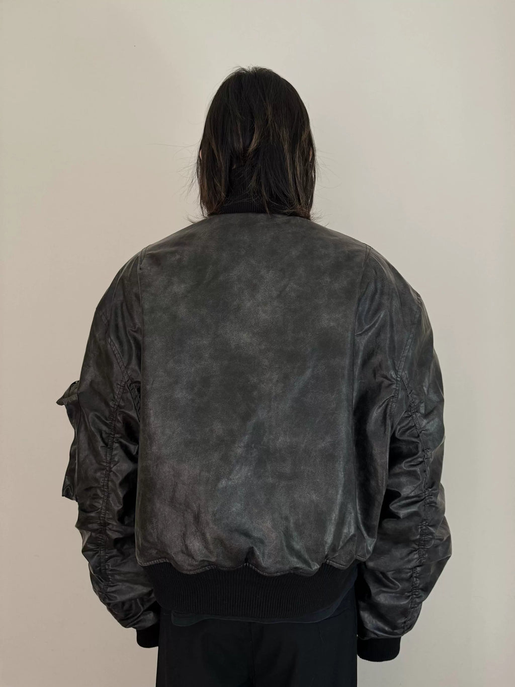URRRGE Retro Short High-end Leather Jacket