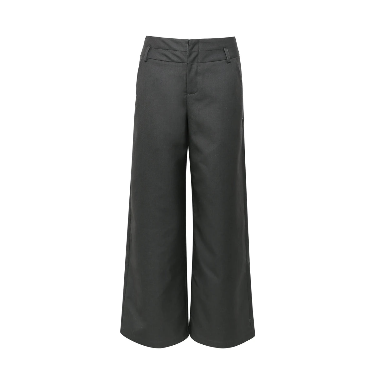 Wildberry High-Waist Wide-Leg Straight-Leg Trousers